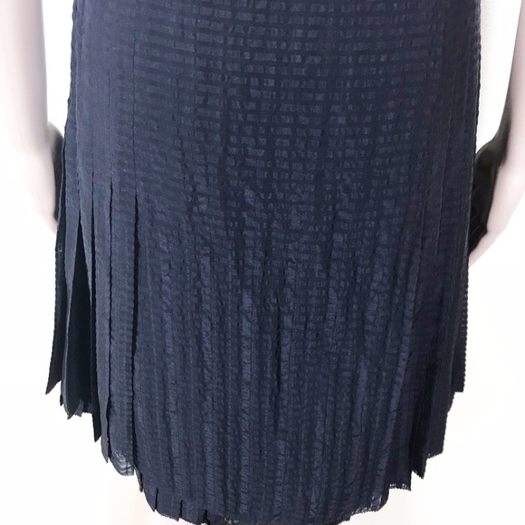 MARC BY MARC JACOBS Black Textured Silk Strapless Cocktail Dress - Picture 4 of 8